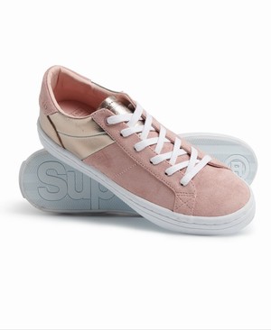 Superdry Skater Sleek Női Tornacipő Rózsaszín | UOFYB0891